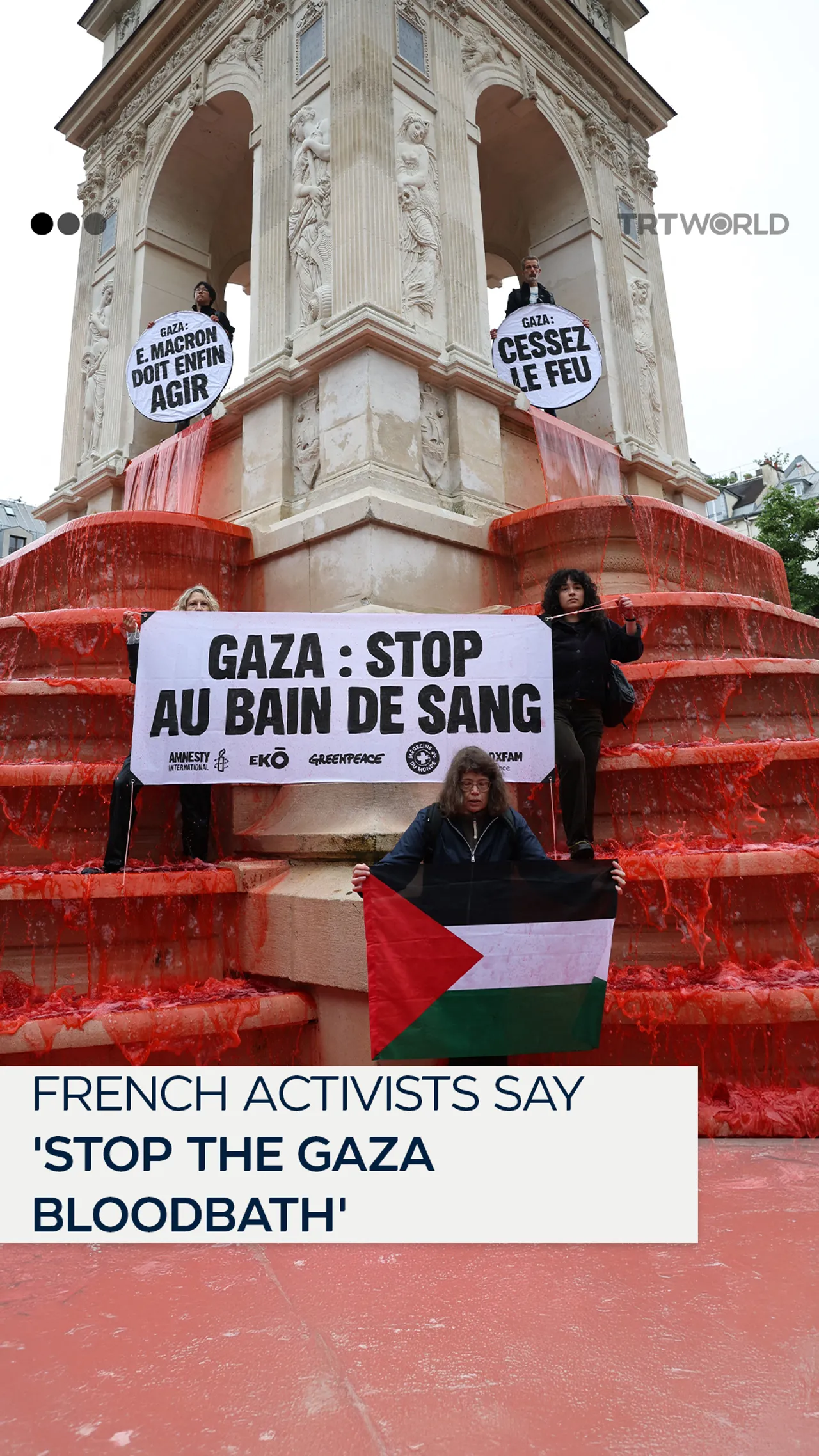 French activists say ‘stop the Gaza bloodbath’